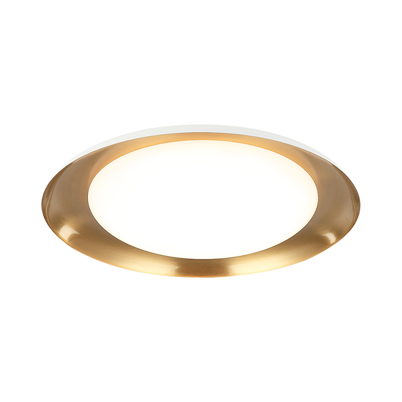 Matteo Lighting Lalonde 18" LED Flush Mount in White (M12218WHAG)
