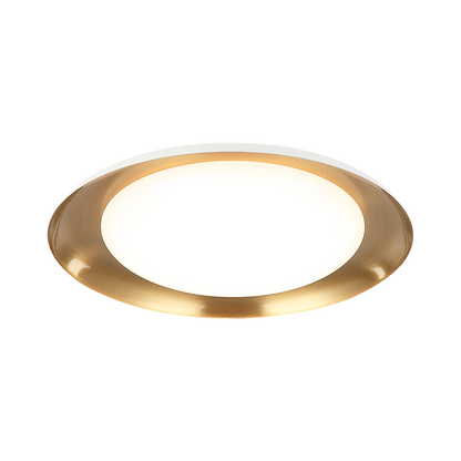 Matteo Lighting Lalonde 18" LED Flush Mount in White (M12218WHAG)