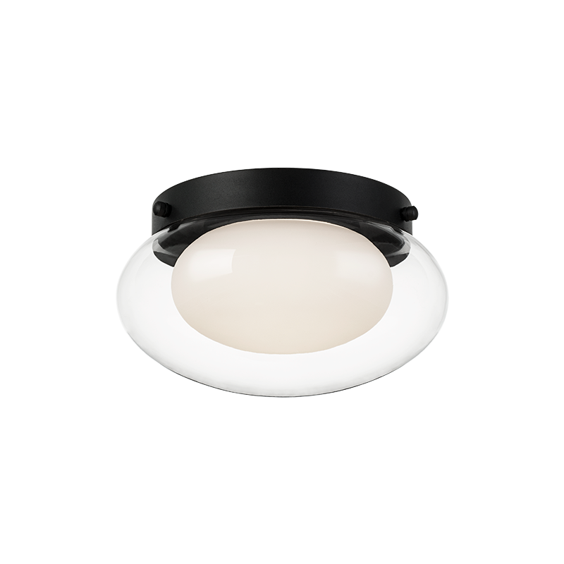 Matteo Lighting Caspian 11" Flush Mount in Matte Black (M15701MB)