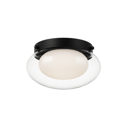 Matteo Lighting Caspian 11" Flush Mount in Matte Black (M15701MB)