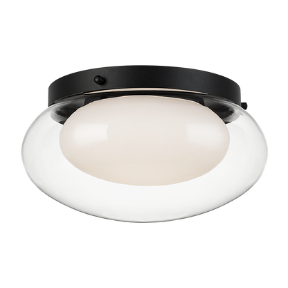 Matteo Lighting Caspian 15" 3-Light Flush Mount in Matte Black (M15703MB)