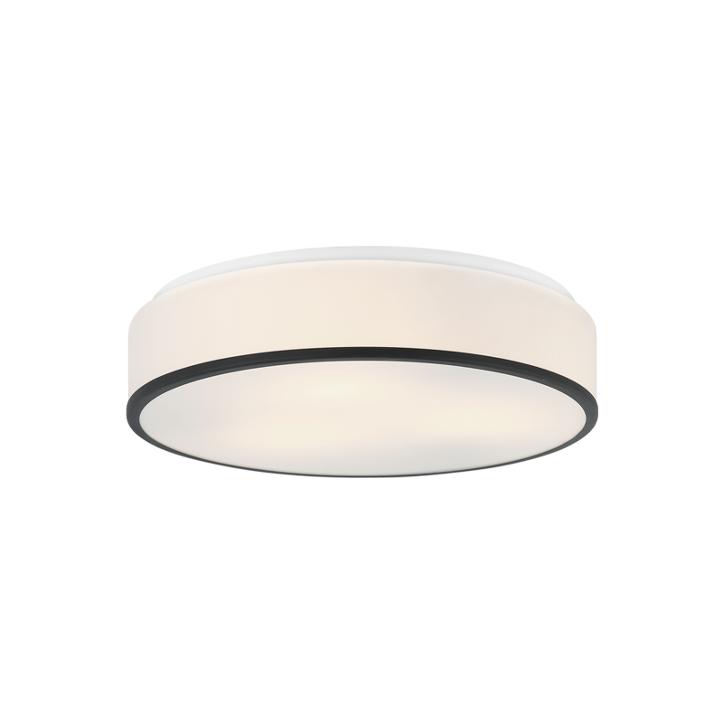 Matteo Lighting Echo 14-in LED Flush Mount Matte Black