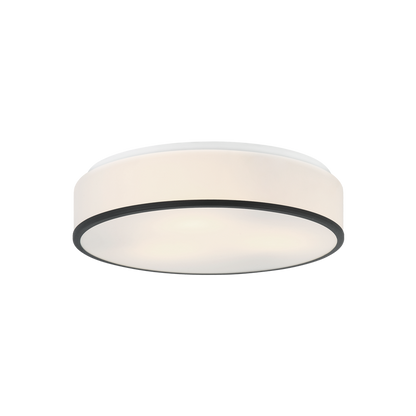 Matteo Lighting Echo 14-in LED Flush Mount Matte Black