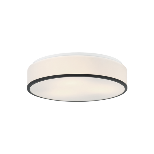 Matteo Lighting Echo 14-in LED Flush Mount Matte Black
