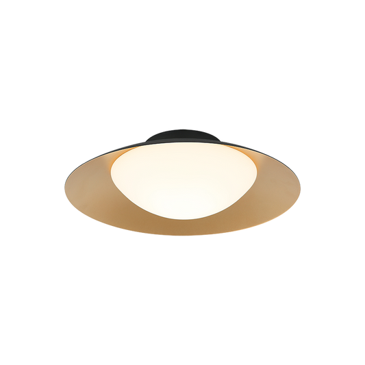 Matteo Lighting Caravon 14" LED Flush Mount in Matte Black (M17001MB)