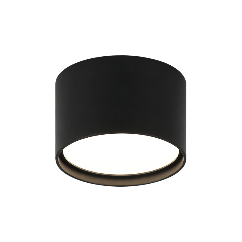 Matteo Lighting Vespa 6" LED Outdoor Flush Mount in Matte Black (M17101MB)