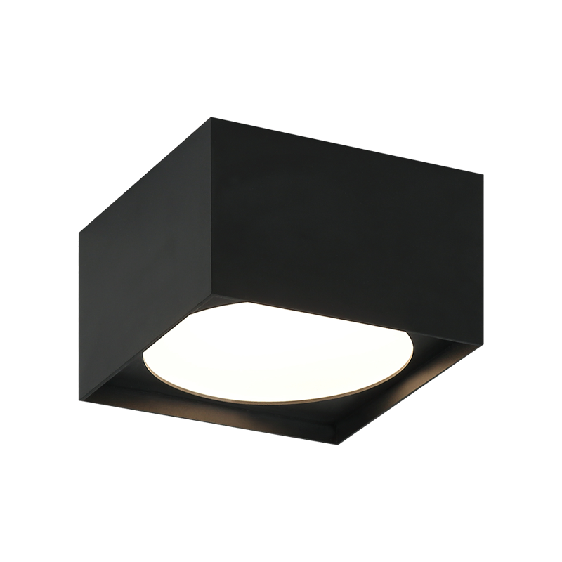 Matteo Lighting Vespa 6" Square LED Flush Mount in Matte Black (M17111MB)