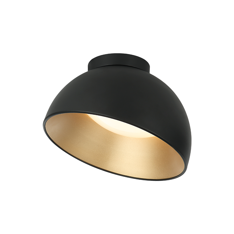 Matteo Lighting Zenith 12" LED Flush Mount in Matte Black (M17412MB) – alternate view