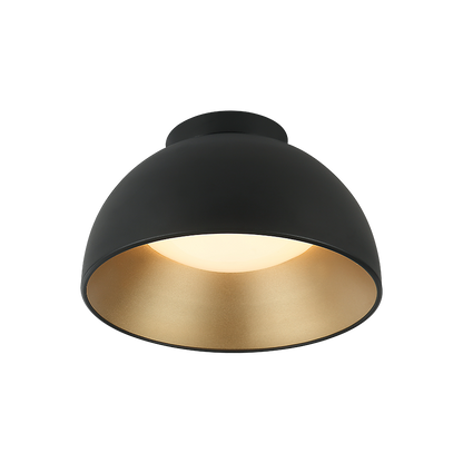 Matteo Lighting Zenith 12" LED Flush Mount in Matte Black (M17412MB)