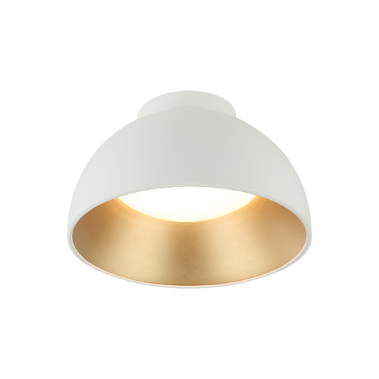 Matteo Lighting Zenith 12" LED Flush Mount in Matte White (M17412MW)