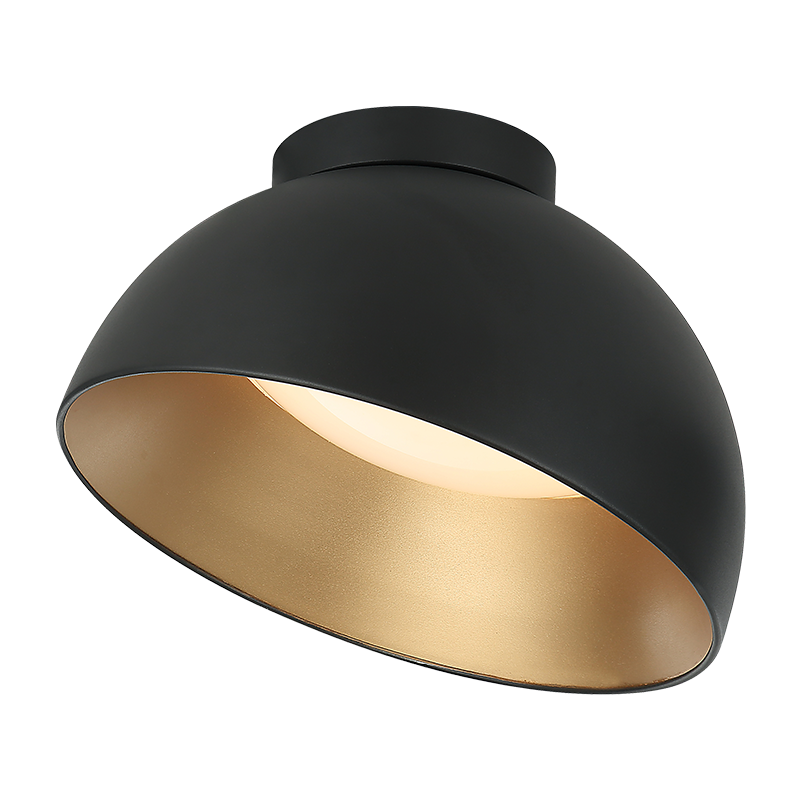 Matteo Lighting Zenith 16" LED Flush Mount in Matte Black (M17416MB) – alternate view