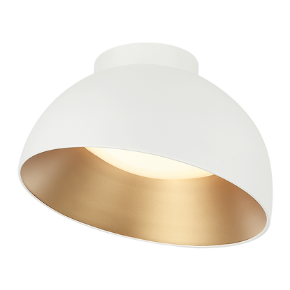 Matteo Lighting Zenith 16" LED Flush Mount in Matte White (M17416MW) – alternate view