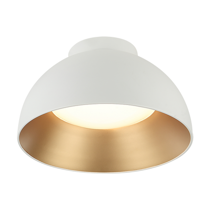 Matteo Lighting Zenith 16" LED Flush Mount in Matte White (M17416MW)