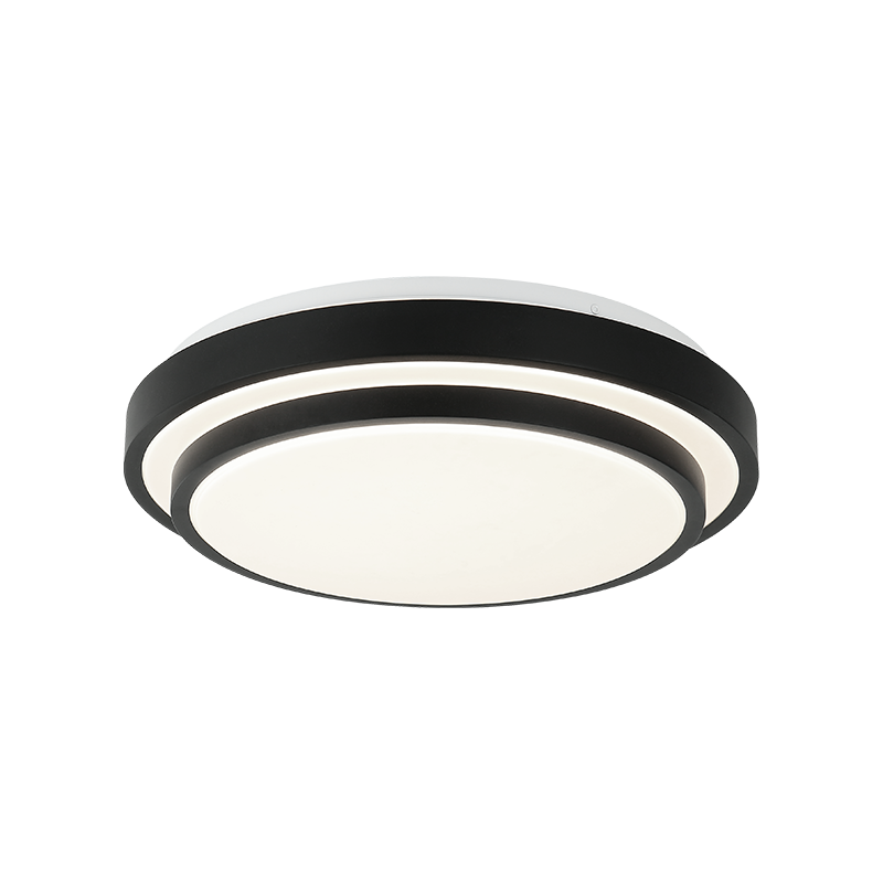 Matteo Lighting Helix 15" LED Flush Mount in Matte Black (M18915MB)