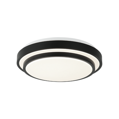 Matteo Lighting Helix 15" LED Flush Mount in Matte Black (M18915MB)