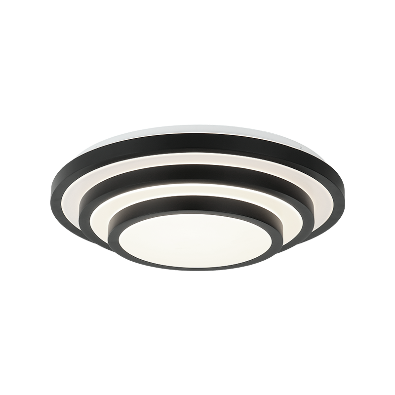 Matteo Lighting Helix 19" LED Flush Mount in Matte Black (M18919MB)