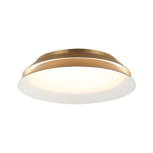 Matteo Lighting Dahlia 14" LED Flush Mount in Aged Gold Brass (M19114AG)
