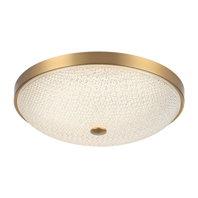 Matteo Lighting Bella 17" LED Flush Mount in Aged Gold Brass (M19316AG)
