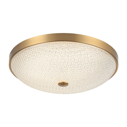 Matteo Lighting Bella 17" LED Flush Mount in Aged Gold Brass (M19316AG)