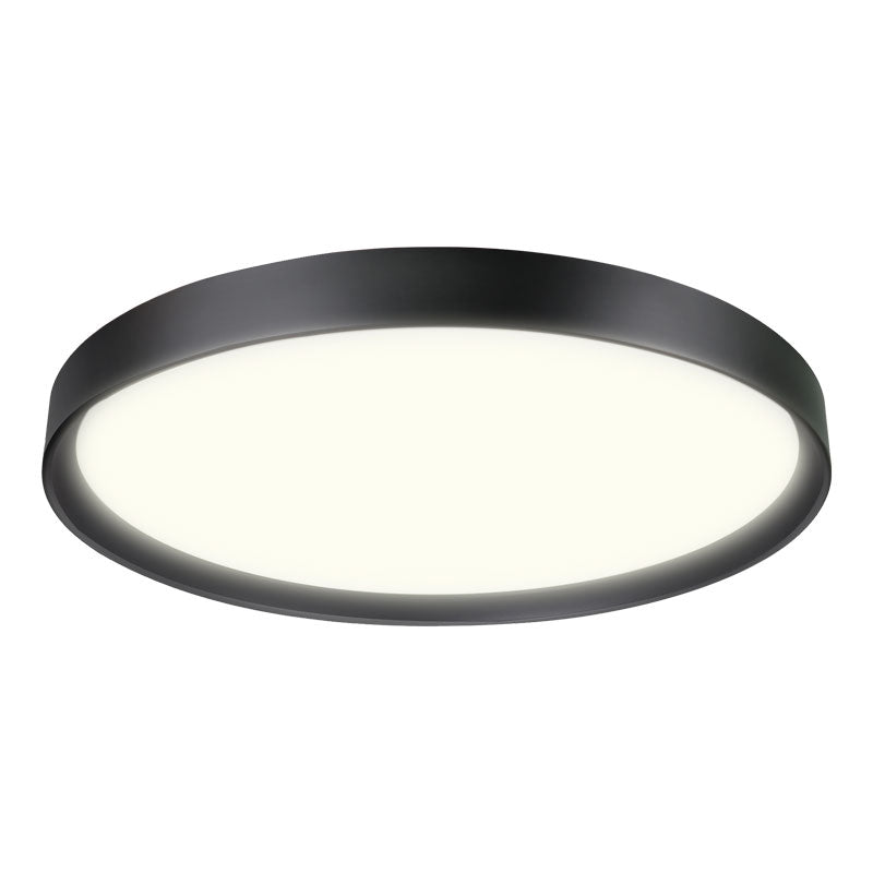 Matteo Lighting Delta 16" LED Flush Mount in Matte Black (M21716MB)