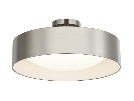 Matteo Lighting Dawson 16" LED Semi-Flush Mount in Brushed Nickel (M21816BN)