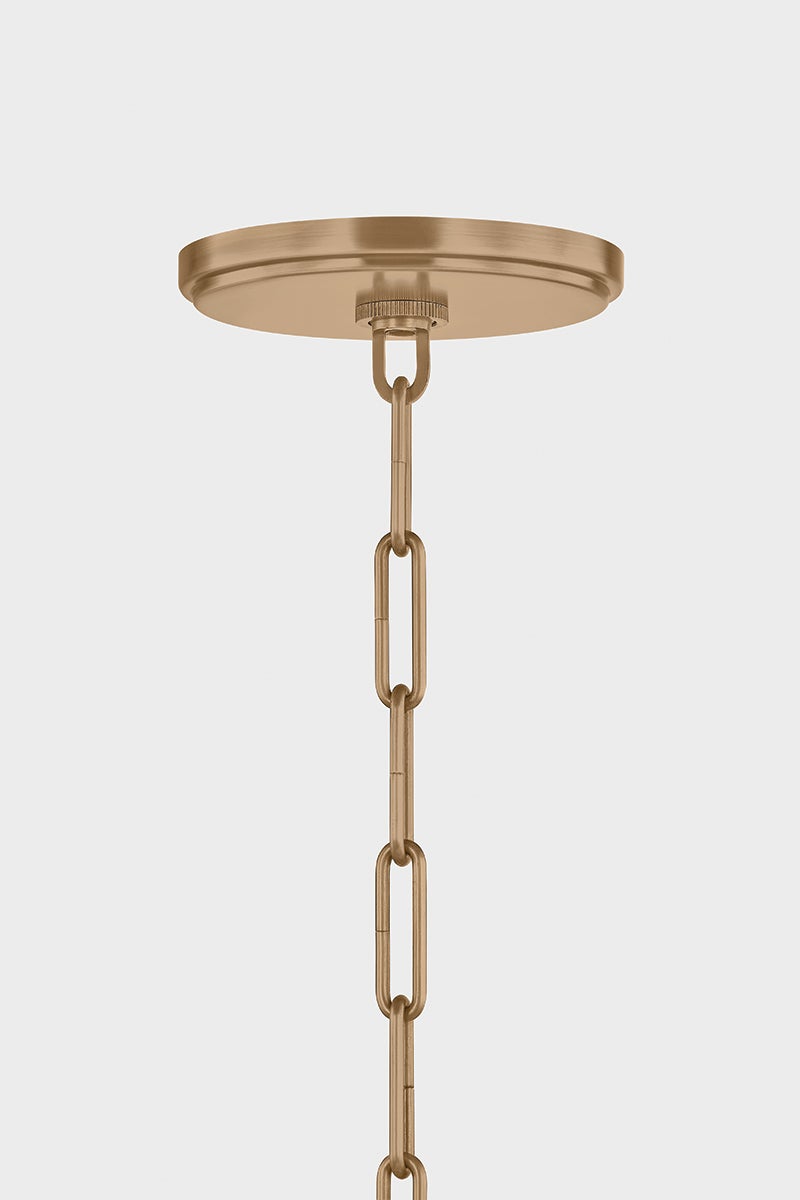 Troy Mailo Chandelier Patina Brass Detail 1