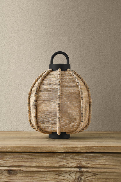 Troy Maltby Table Lamp Textured Black Detail 1
