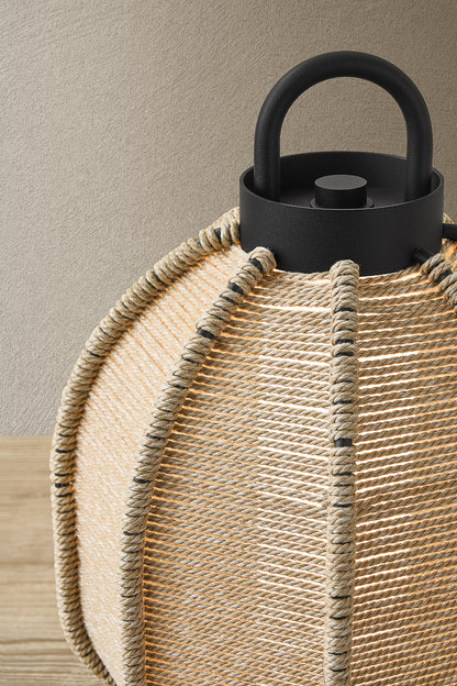 Troy Maltby Table Lamp Textured Black Detail 3