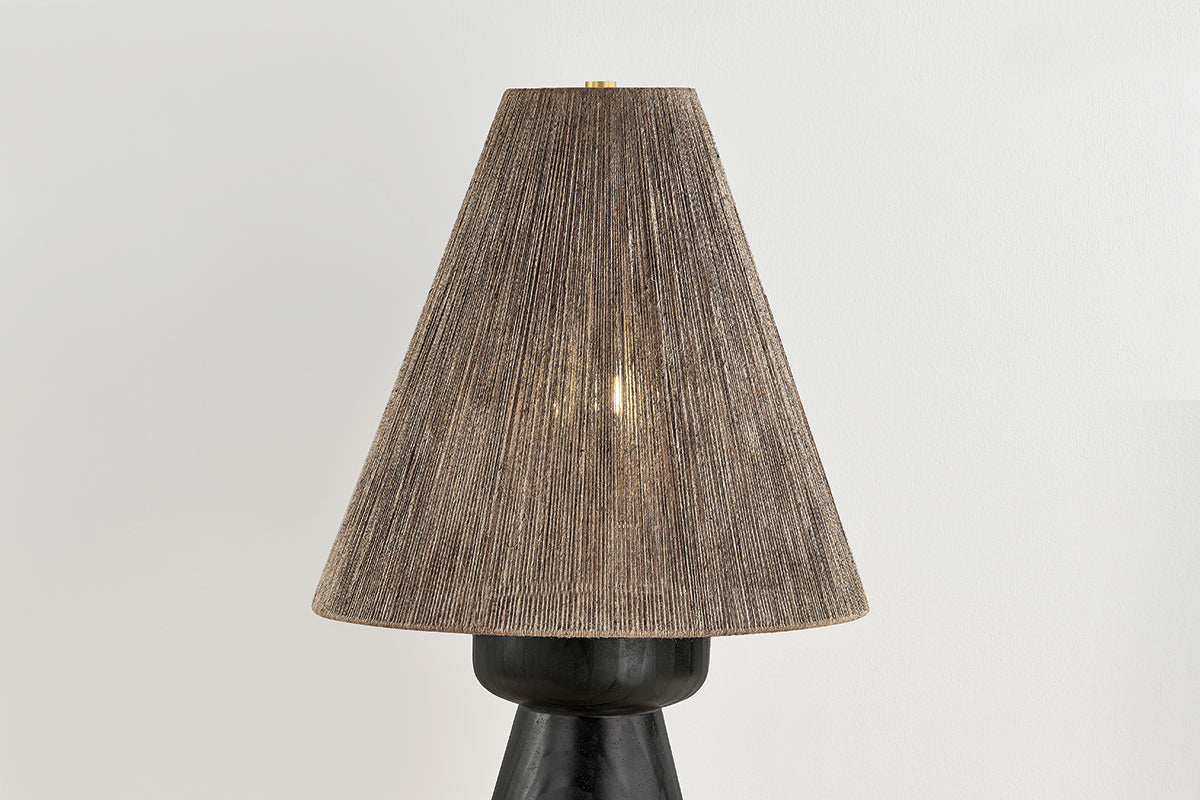 Hudson Valley Mannsville Table Lamp Aged Brass detail view 4