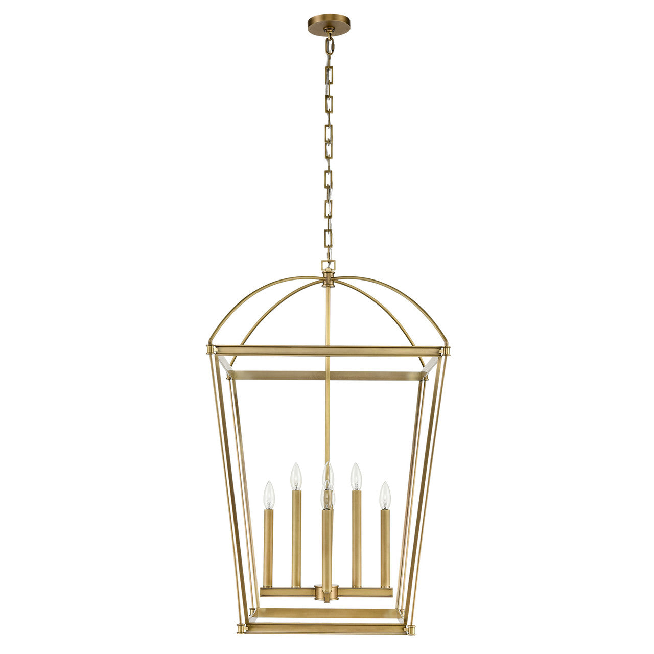 Alora Lighting Manor 8 Light Pendant Vintage Brass