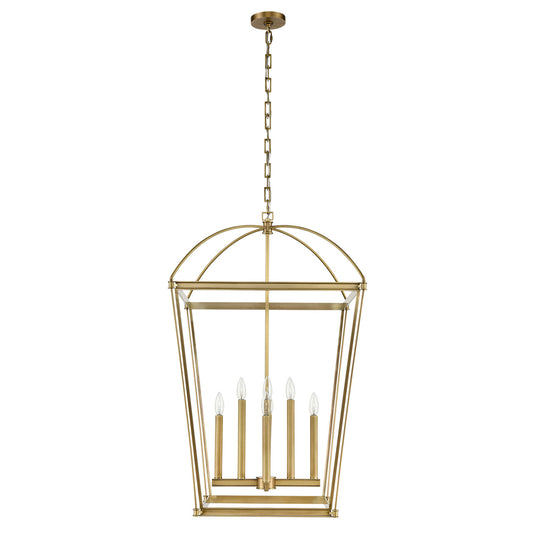 Alora Lighting Manor 8 Light Pendant Vintage Brass