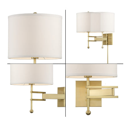 Crystorama Marshall Task Light Polished Nickel