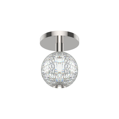 Alora Lighting Marni Semi-Flush Mount, 1-Light, LED, Polished Nickel, 5.75"H FM321201PN