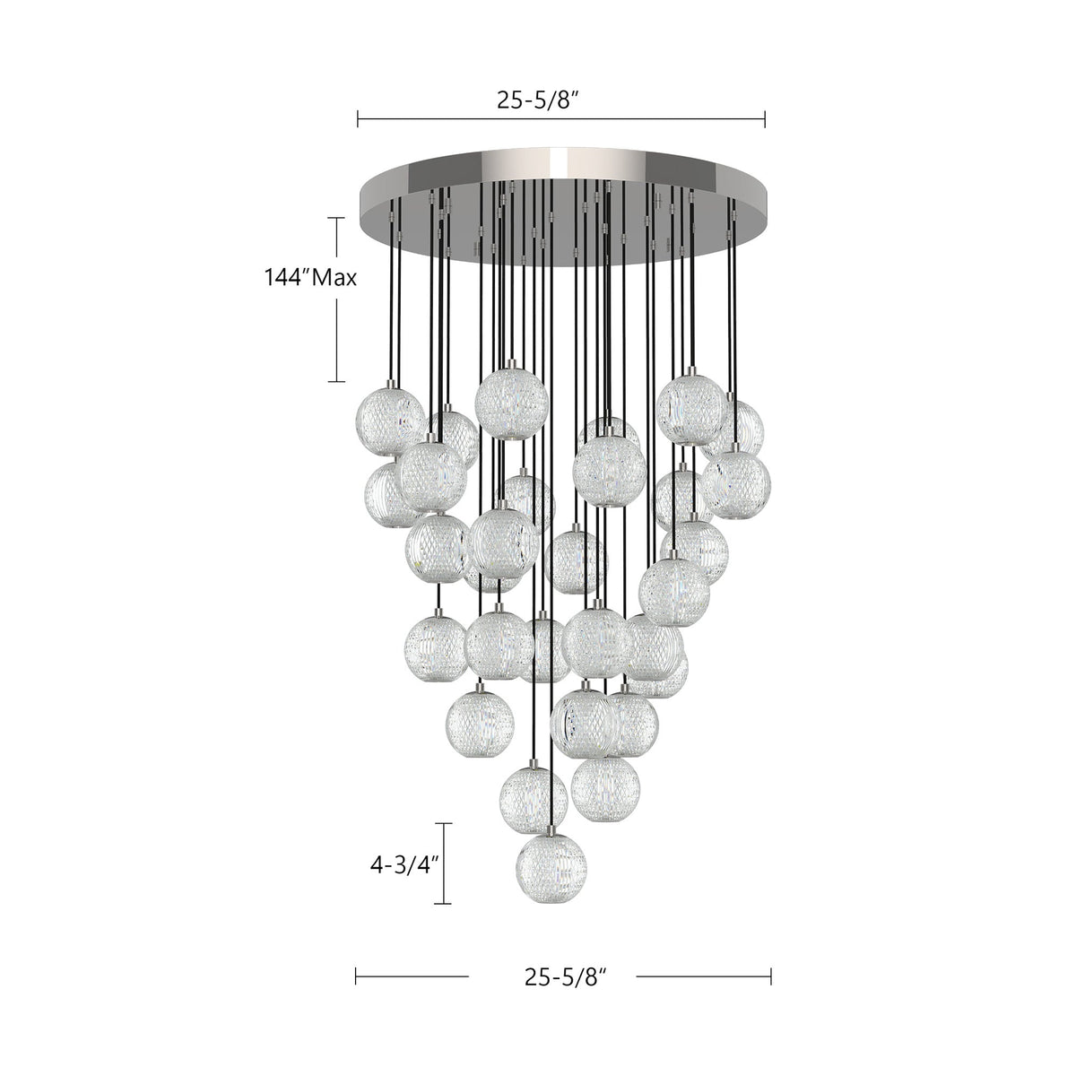 Marni 30-Head LED Pendant