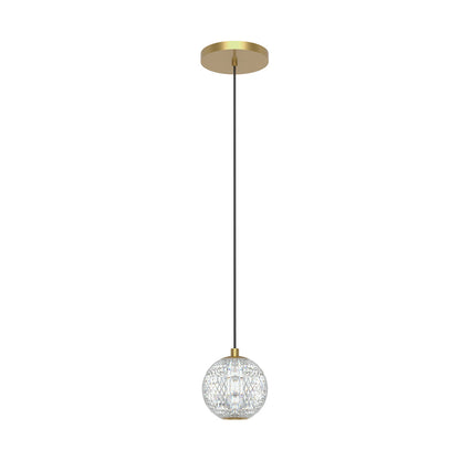 Alora Lighting Marni LED Pendant Natural Brass