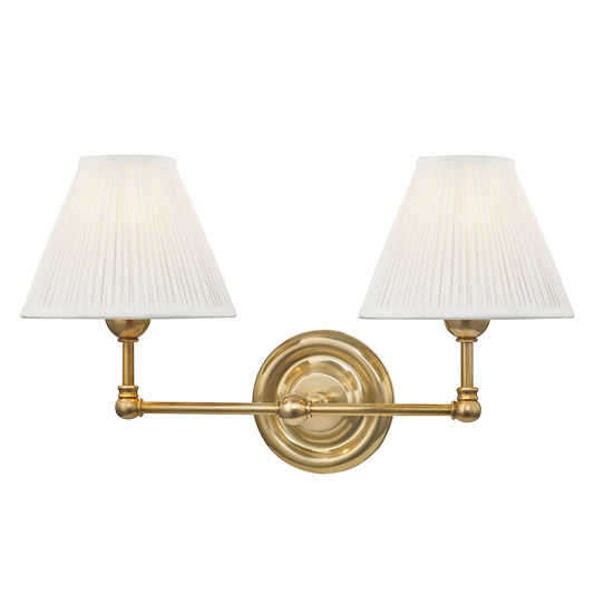 Hudson Valley Classic No.1 Wall Sconce Aged Brass