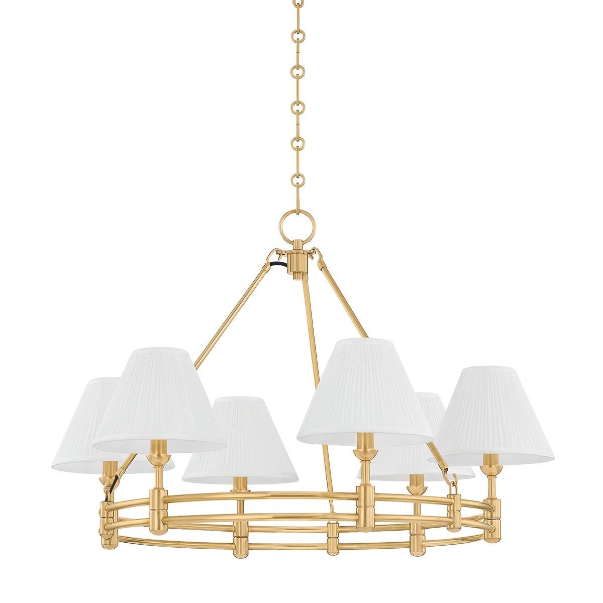 Hudson Valley Howard 6-Light Chandelier Aged Brass