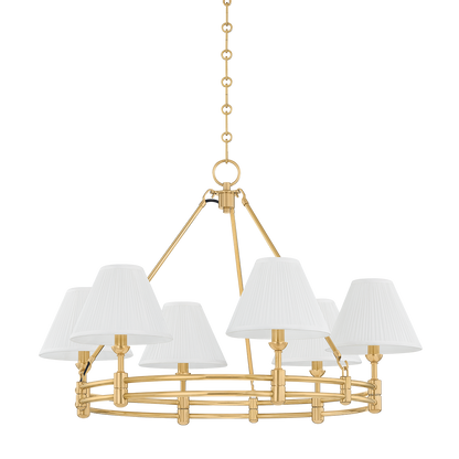 Hudson Valley Howard 6-Light Chandelier Aged Brass