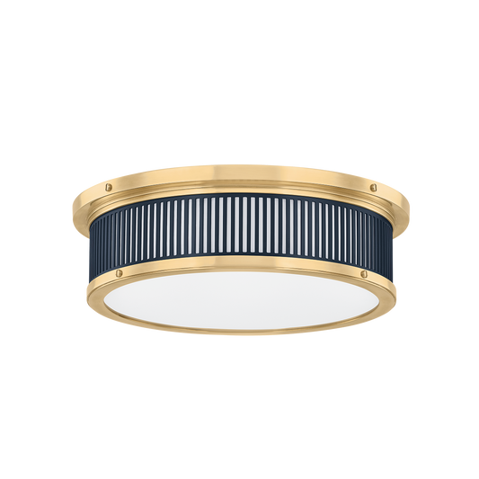Hudson Valley Ashdown Flush Mount - MDS1901 Aged Brass / Distressed Bronze