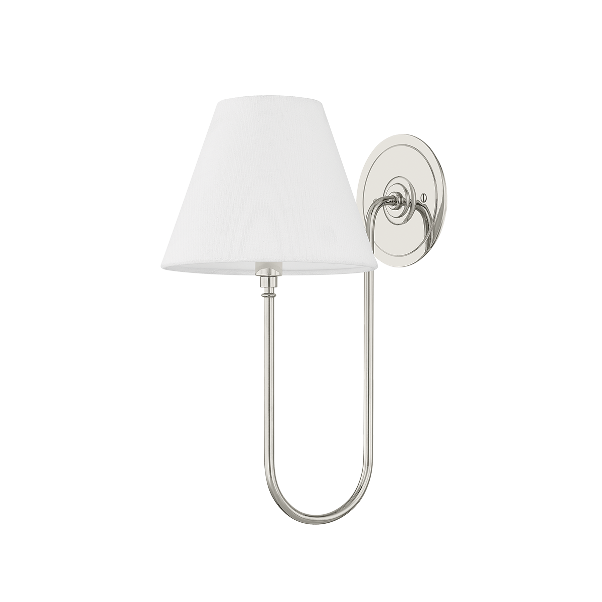 Hudson Valley Hawthorne Wall Sconce Polished Nickel