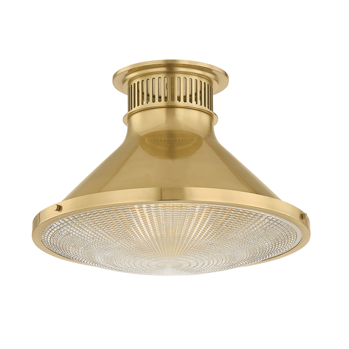 Hudson Valley Highclere 17.75" Flush Mount Aged Brass