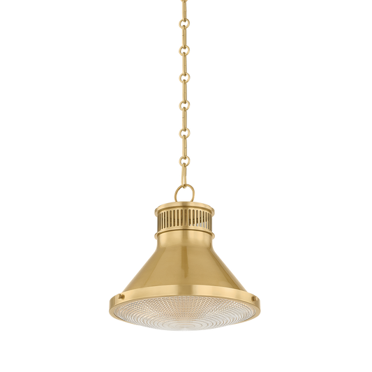 Hudson Valley Highclere 12.75" Pendant Aged Brass