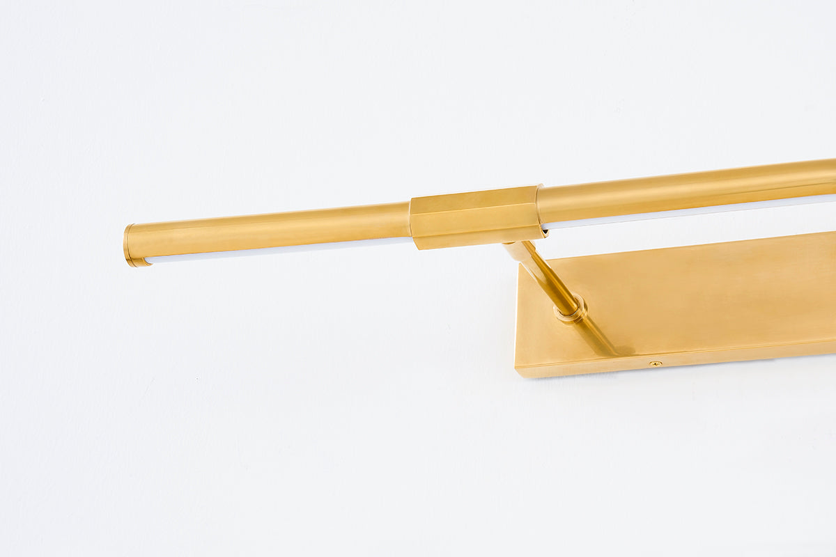 Hudson Valley Melbourne 30" Picture Light Aged Brass detail view 6
