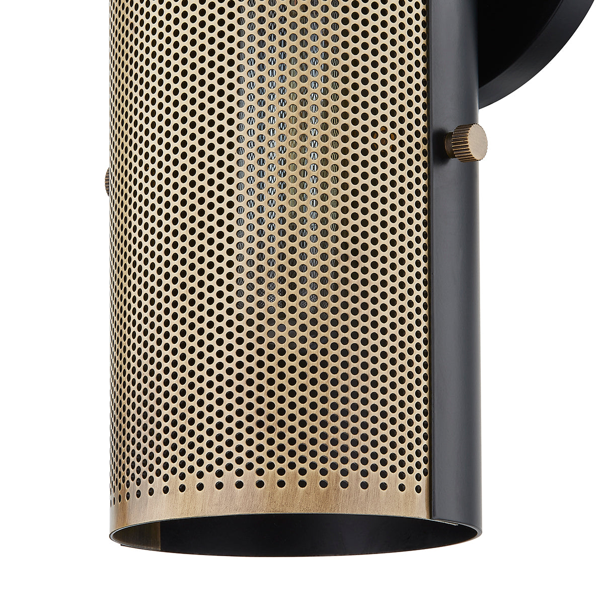 Troy Mikka Wall Sconce Patina Brass / Soft Black Detail 1