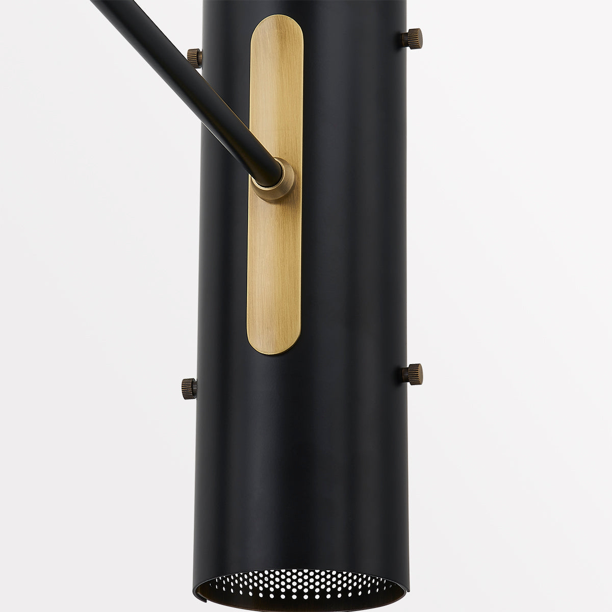 Troy Mikka Chandelier Patina Brass / Soft Black Detail 1