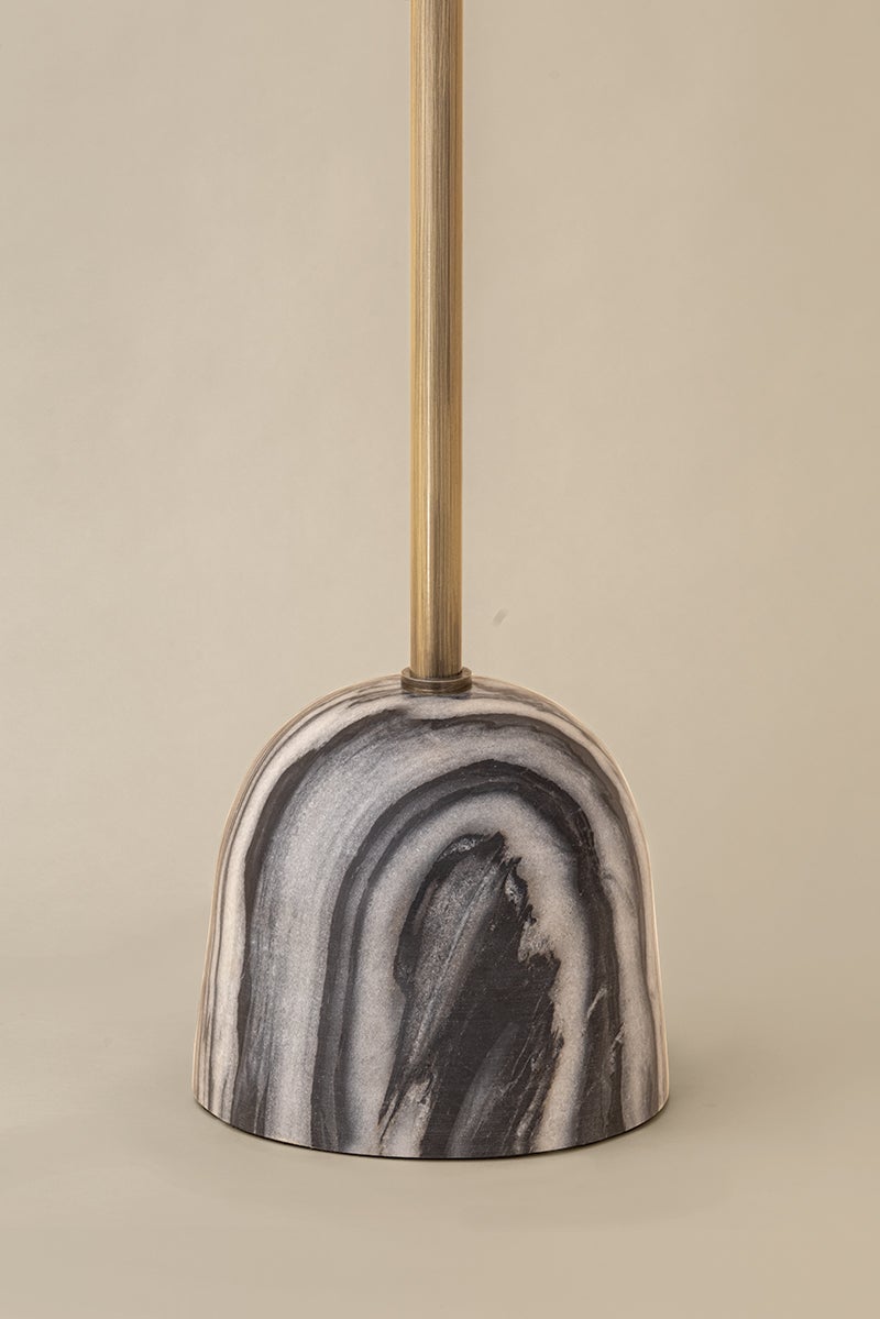 Troy Millbrae Floor Lamp Patina Brass Detail 1