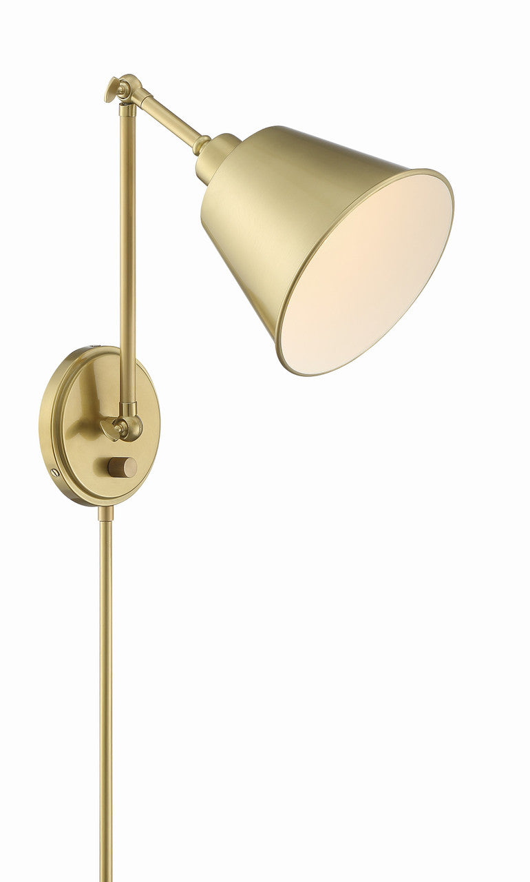 Crystorama Mitchell Task Light Polished Nickel