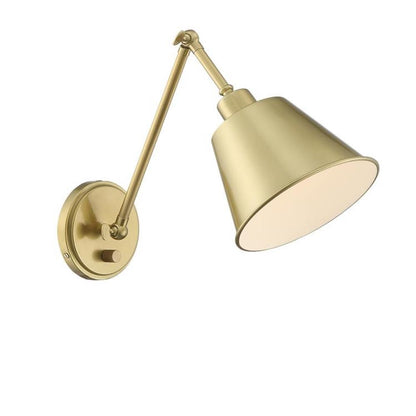 Crystorama Mitchell Task Light Aged Brass