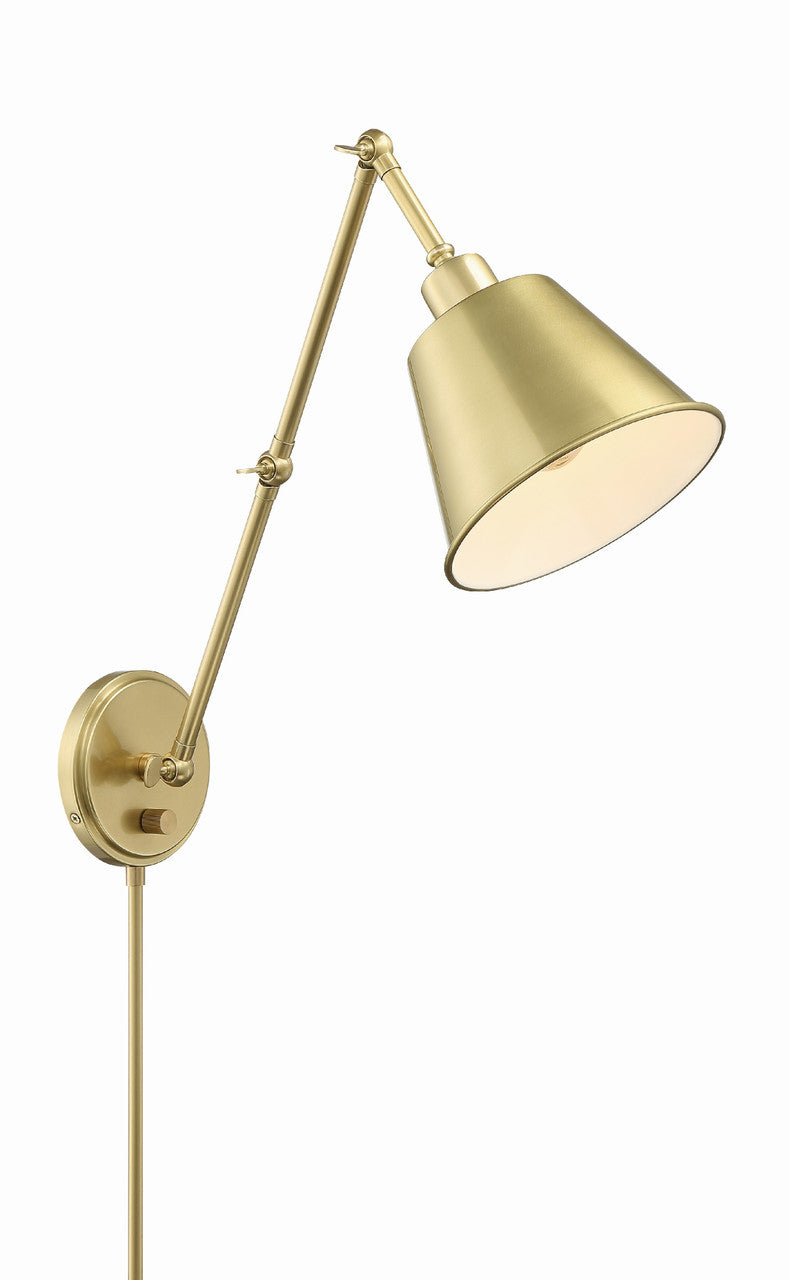 Crystorama Mitchell Task Light Polished Nickel