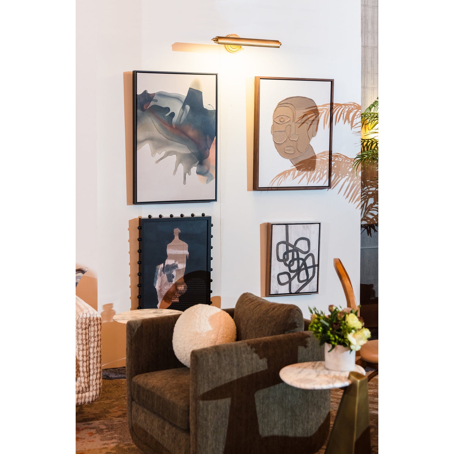 Miller Integrated LED Aged Brass Sconce